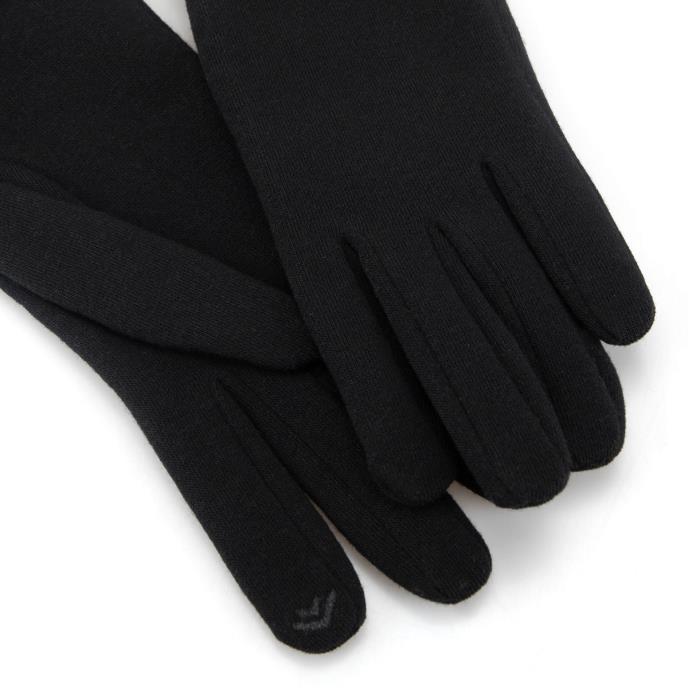Isotoner® Ladies Thermal SmarTouch Glove With Fur Cuff Black Extra Image 3